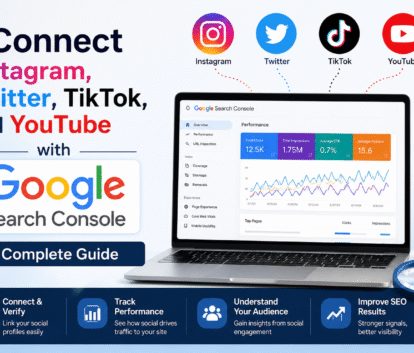 Connect Instagram, Twitter, TikTok, and YouTube with Google Search Console